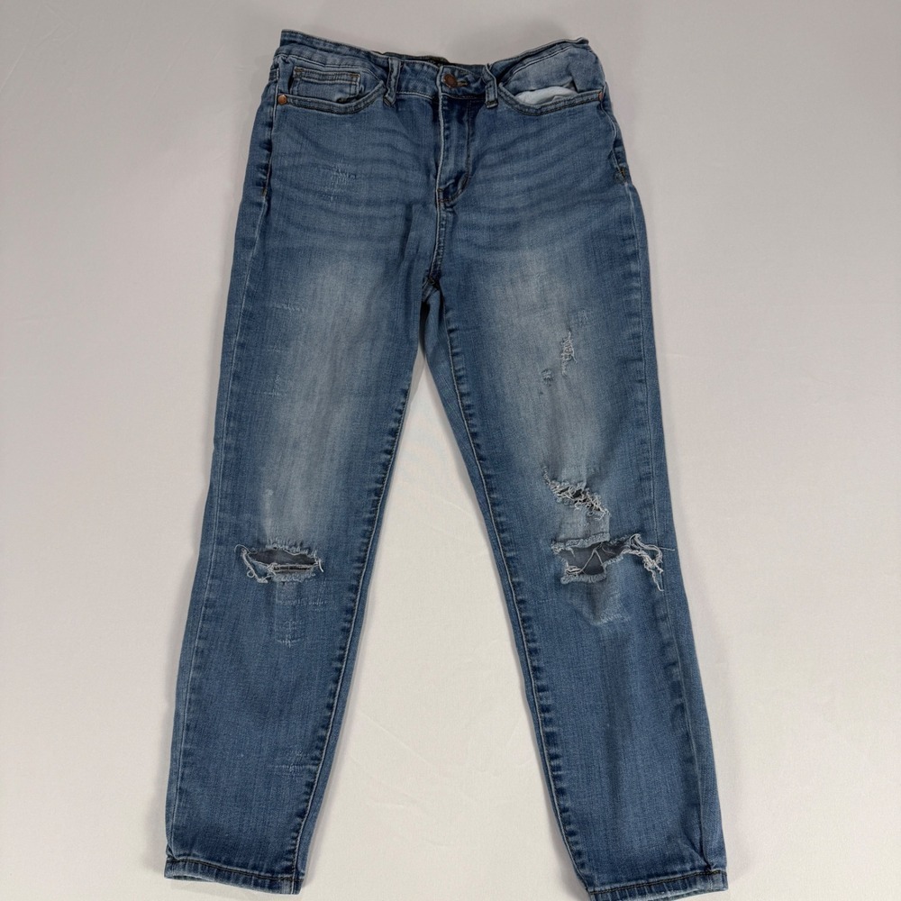Judy Blue Distressed‎ Medium Wash Denim Jeans Size 31 Ripped